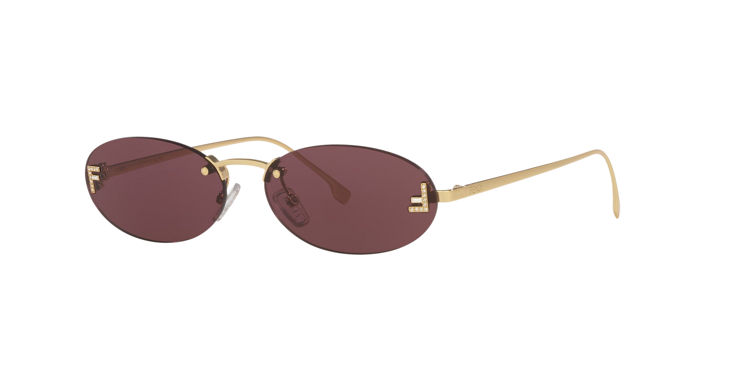Fendi Gold-Violet Sunglasses | FENDI FE4075US Gold-Violet