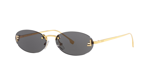 Fendi Gold-Grey Sunglasses | FENDI FE4075US Gold-Grey