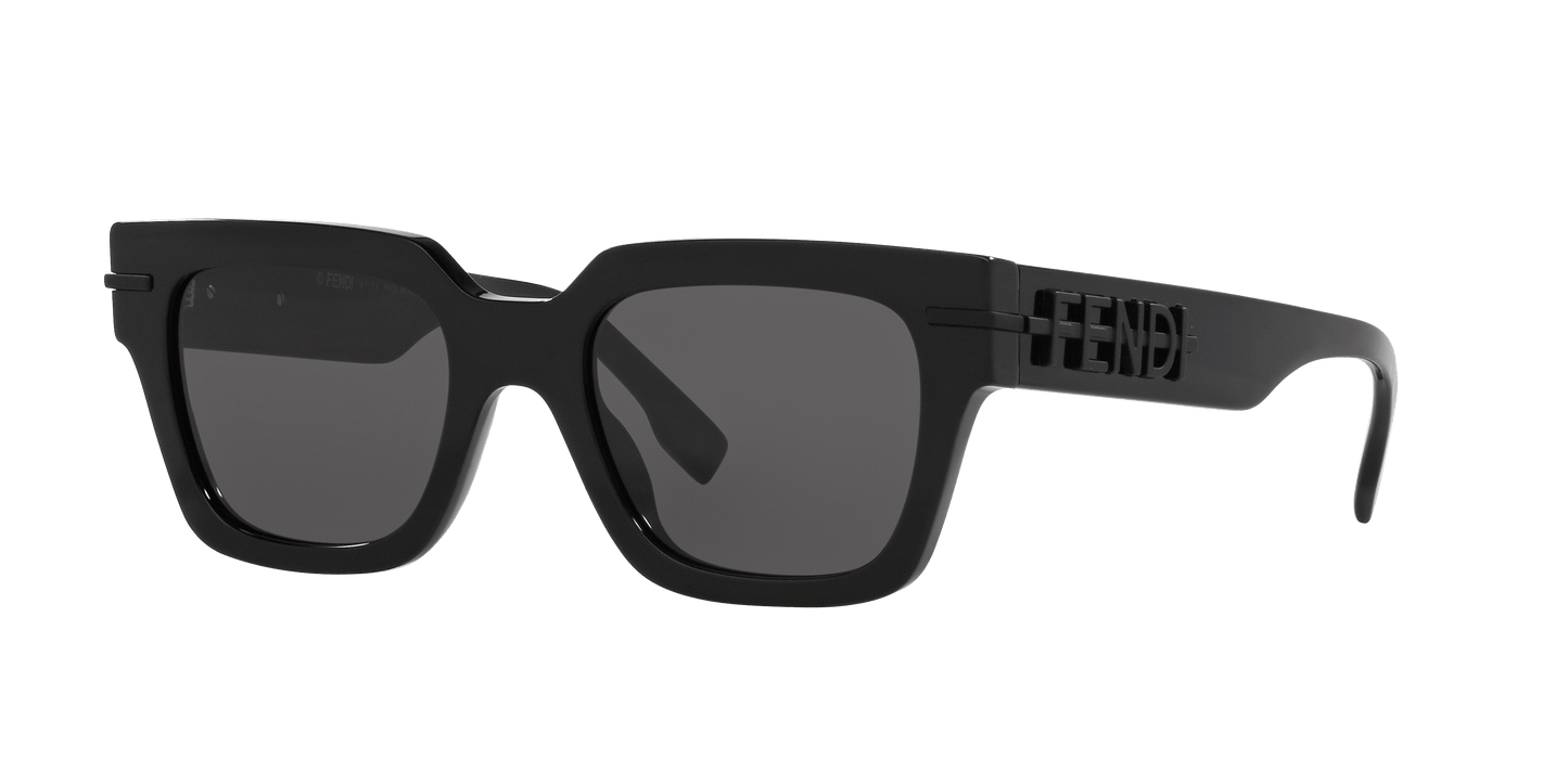 פנדי משקפי שמש שחור מבריק-כחול | FENDI FE40078I Black Shiny-Blue