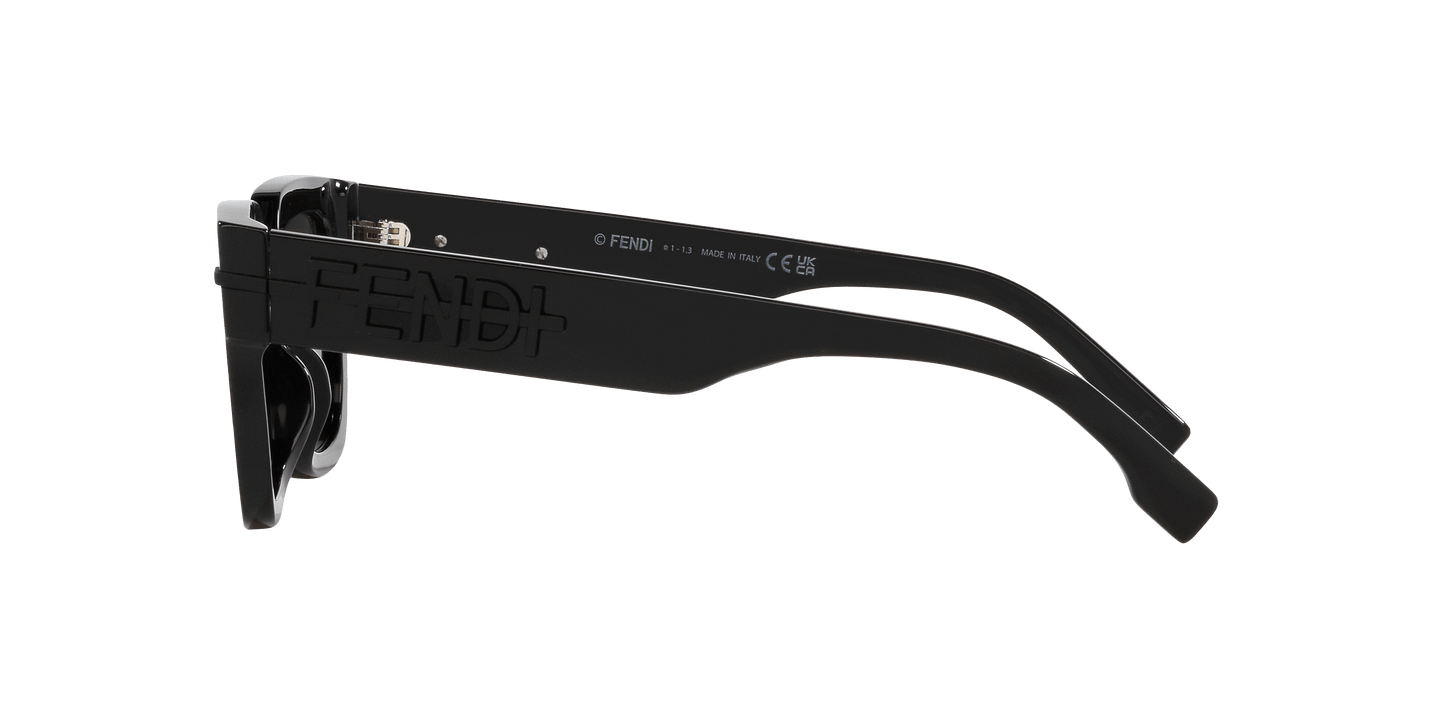 פנדי משקפי שמש שחור מבריק-כחול | FENDI FE40078I Black Shiny-Blue