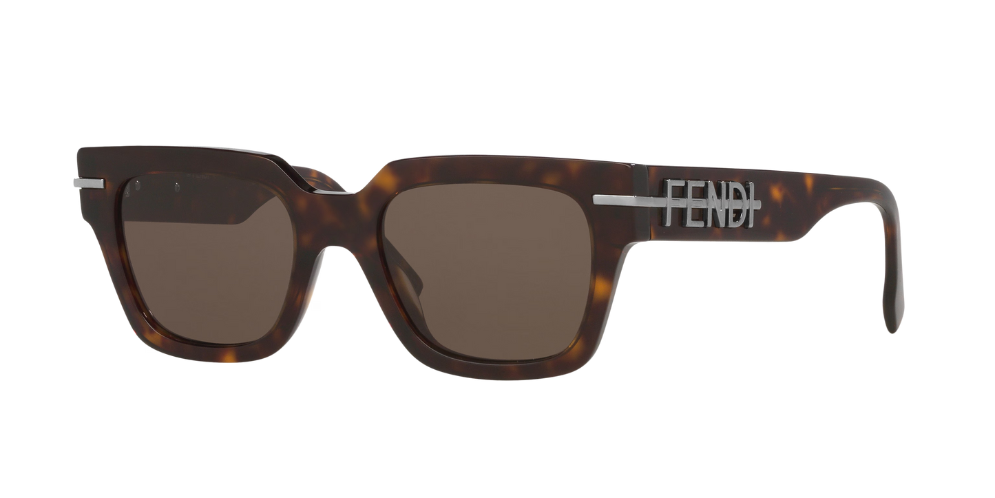 Fendi Tortoise-Brown Sunglasses | FENDI FE40078I Tortoise-Brown