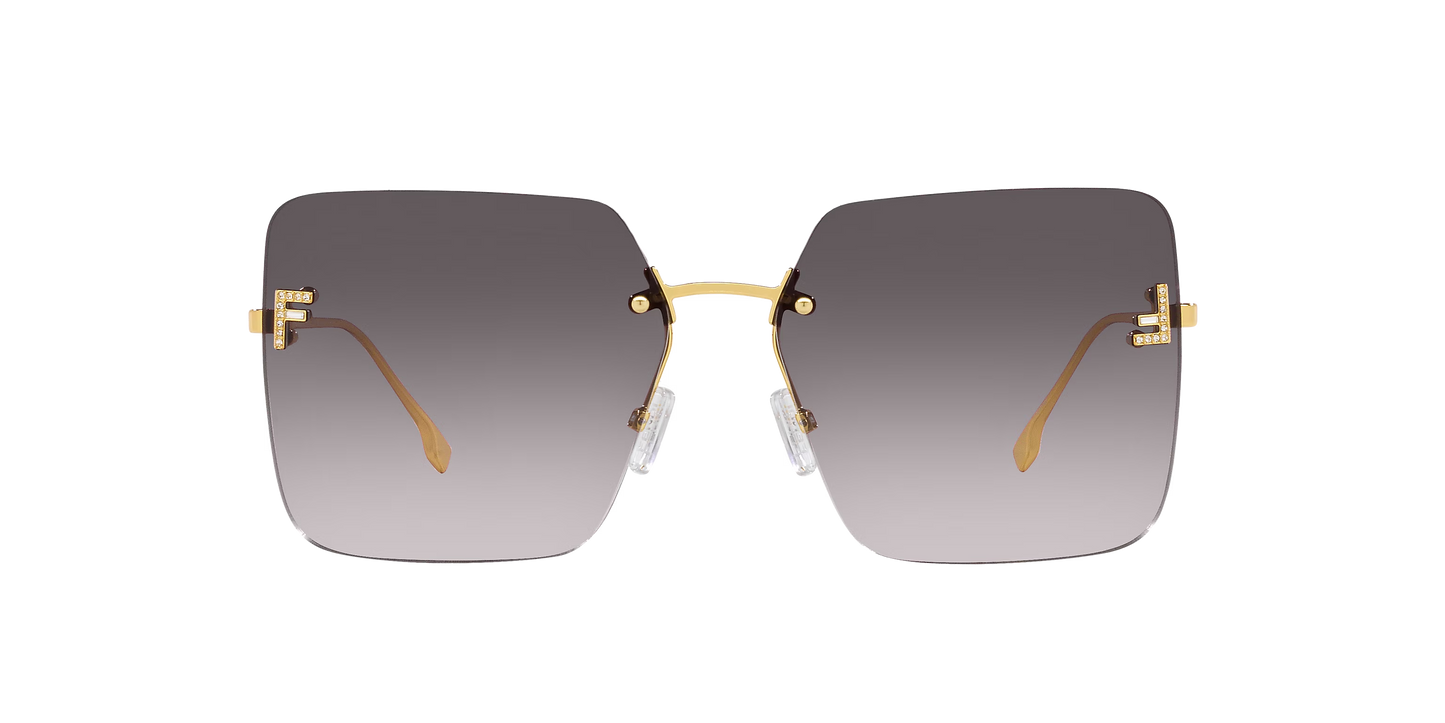 Fendi Gold-Grey Sunglasses | FENDI FE4082US Gold-Grey