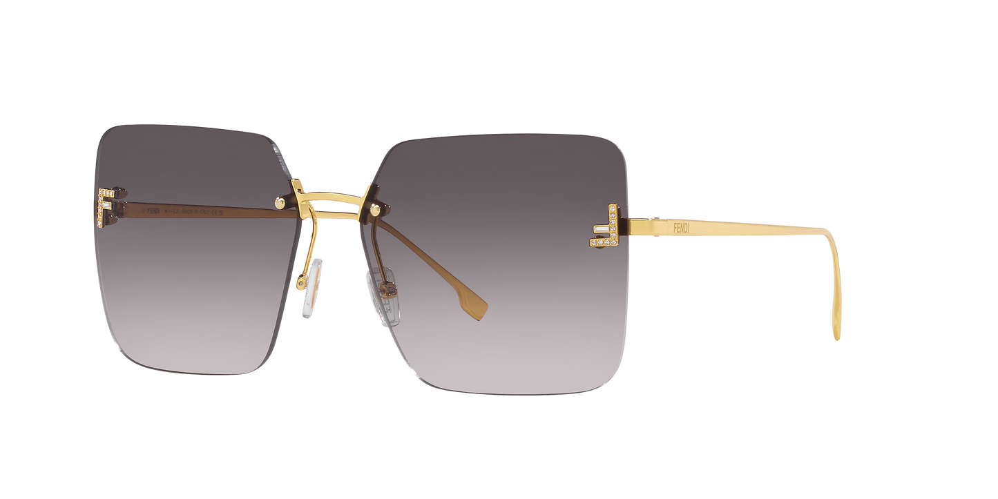 Fendi Gold-Grey Sunglasses | FENDI FE4082US Gold-Grey