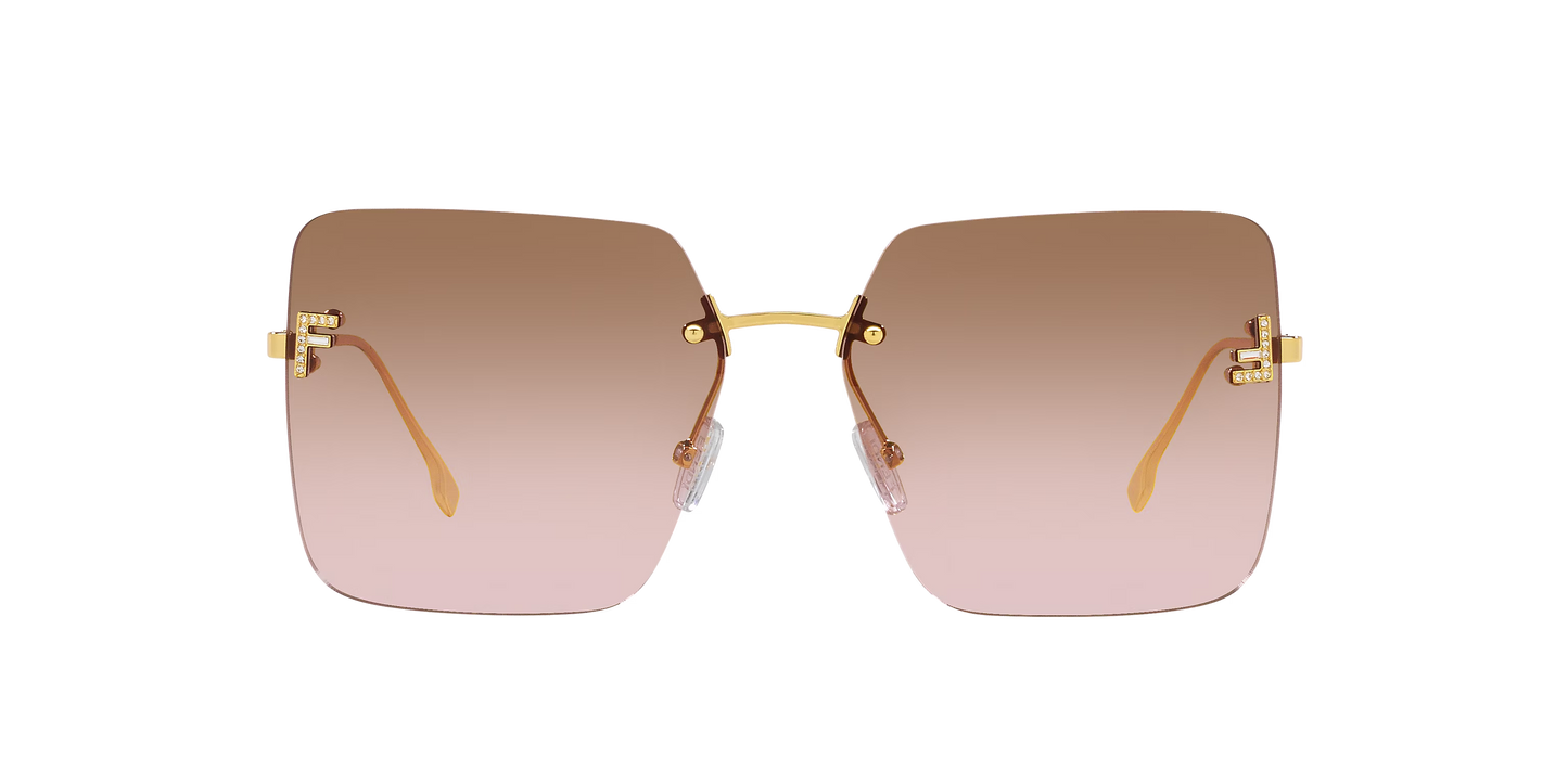 Fendi Sunglasses Gold-Brown | FENDI FE4082US Gold-Brown