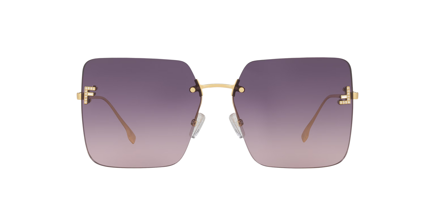 Fendi Gold-Violet Sunglasses | FENDI FE4082US Gold-Violet
