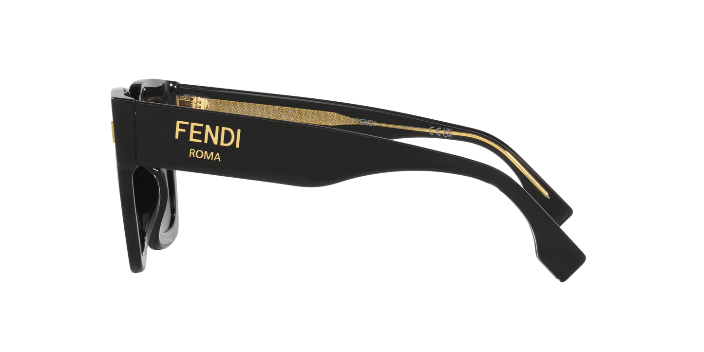 משקפי שמש של פנדי שחור-אפור | FENDI Roma FE40101I Black-Grey