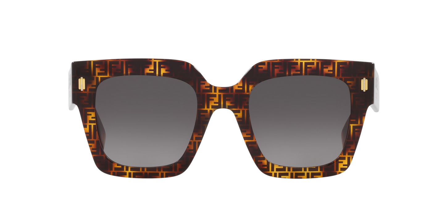 Fendi Roma Fe40101I Tortoise-Grey Sunglasses | FENDI Fendi Roma Fe40101I Tortoise-Grey