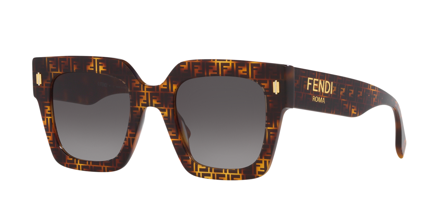 Fendi Roma Fe40101I Tortoise-Grey Sunglasses | FENDI Fendi Roma Fe40101I Tortoise-Grey