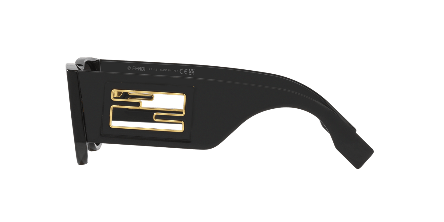 Fendi Black-Grey Sunglasses | FENDI Baguette FE40109I Black-Grey