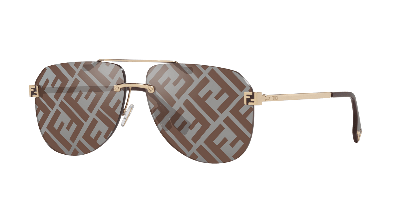 Fendi Sunglasses Gold-Brown | FENDI Sky Fe40115U Gold-Brown
