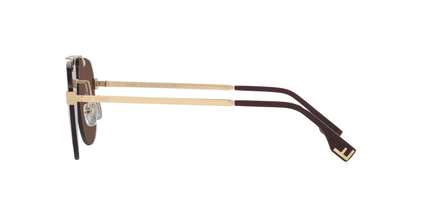 Fendi Sunglasses Gold-Brown | FENDI Sky Fe40115U Gold-Brown