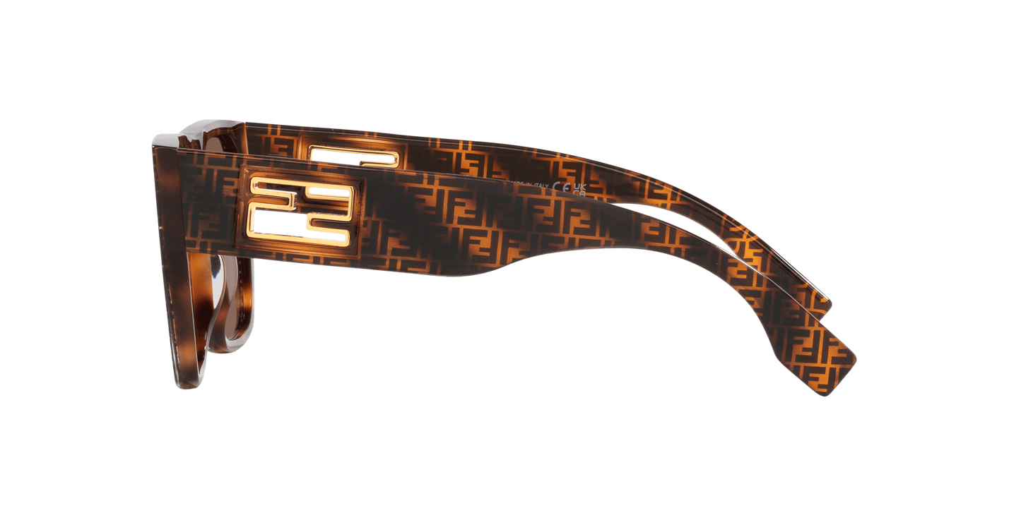 משקפי שמש פנדי צב-חום | FENDI Baguette Fe40124I Tortoise-Brown