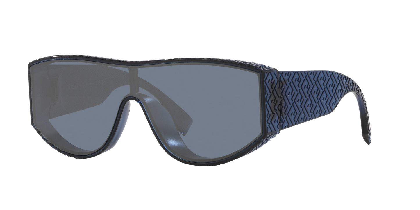 Fendi Blue-Blue Sunglasses | FENDI Fendi Lab FE40128I Blue-Blue