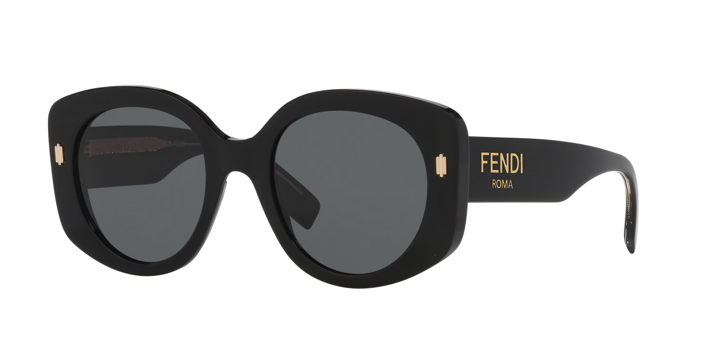 Fendi Roma Sunglasses Black-Grey | FENDI Fendi Roma FE40137I Black-Grey