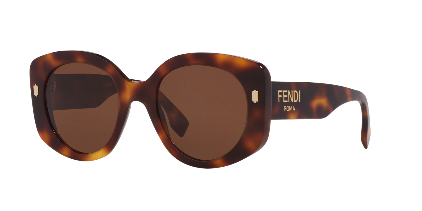 Fendi Roma Sunglasses Tortoise-Brown | FENDI Fendi Roma FE40137I Tortoise-Brown