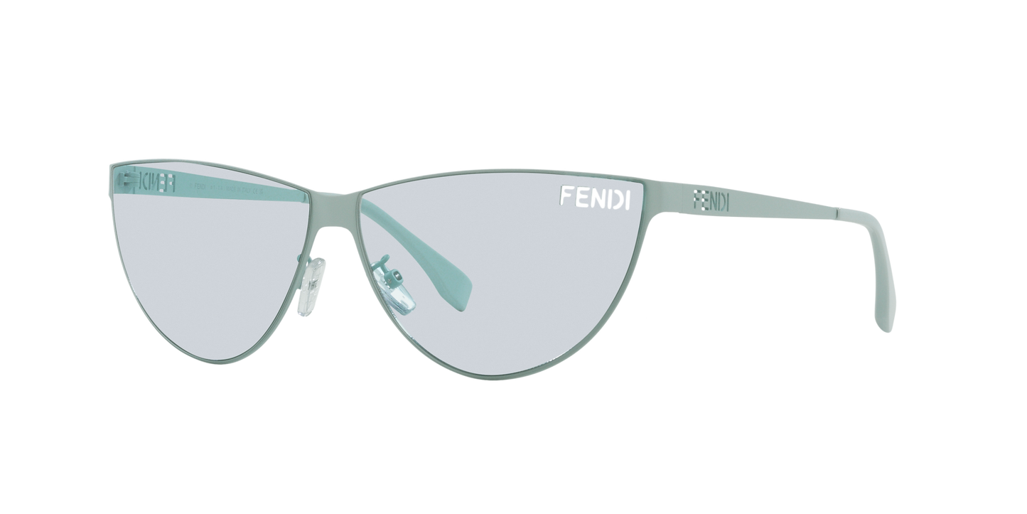 Fendi Blue-Blue Sunglasses | FENDI Fendi Cut Out FE40138U Blue-Blue