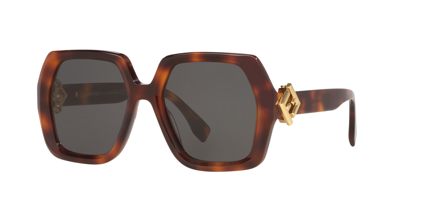 Fendi Tortoise-Grey Sunglasses | FENDI FE40139I Tortoise-Grey