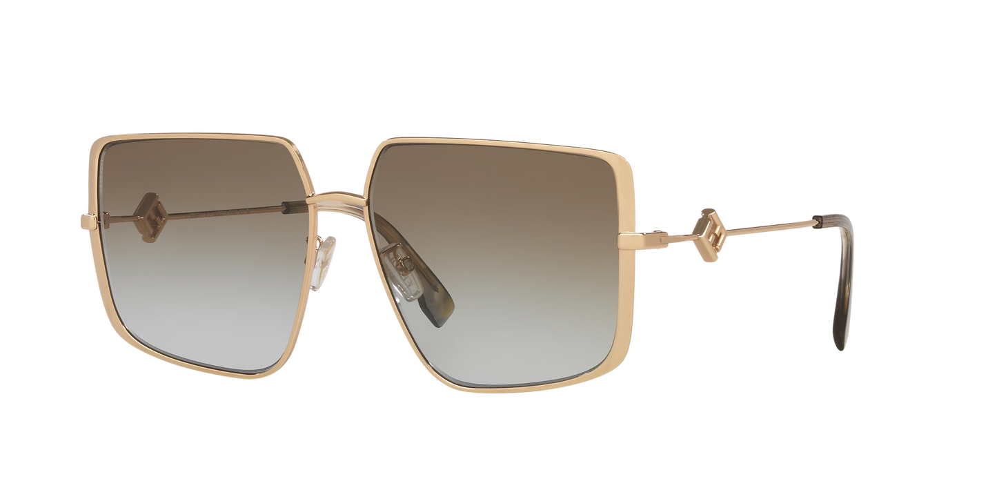 Fendi Gold-Green Sunglasses | FENDI FE40148U Gold-Green