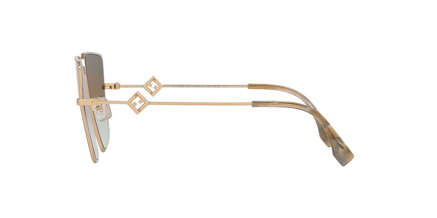 משקפי שמש פנדי זהב-ירוק | FENDI FE40148U Gold-Green