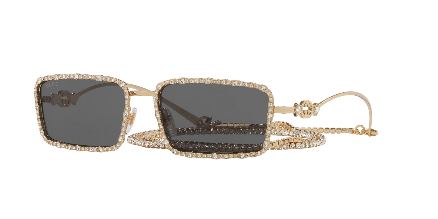 משקפי שמש של גוצ'י זהב-אפור | GUCCI GG1568S Gold-Grey
