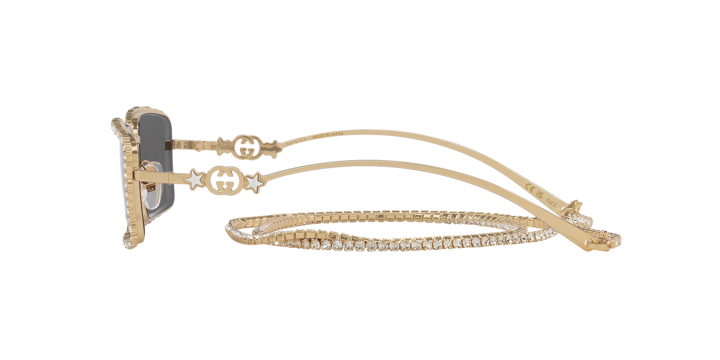 משקפי שמש של גוצ'י זהב-אפור | GUCCI GG1568S Gold-Grey