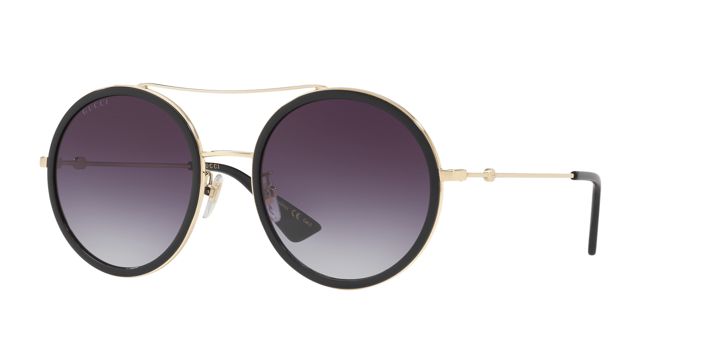 משקפי שמש של גוצ'י זהב-אפור | GUCCI GG0061S Gold-Grey