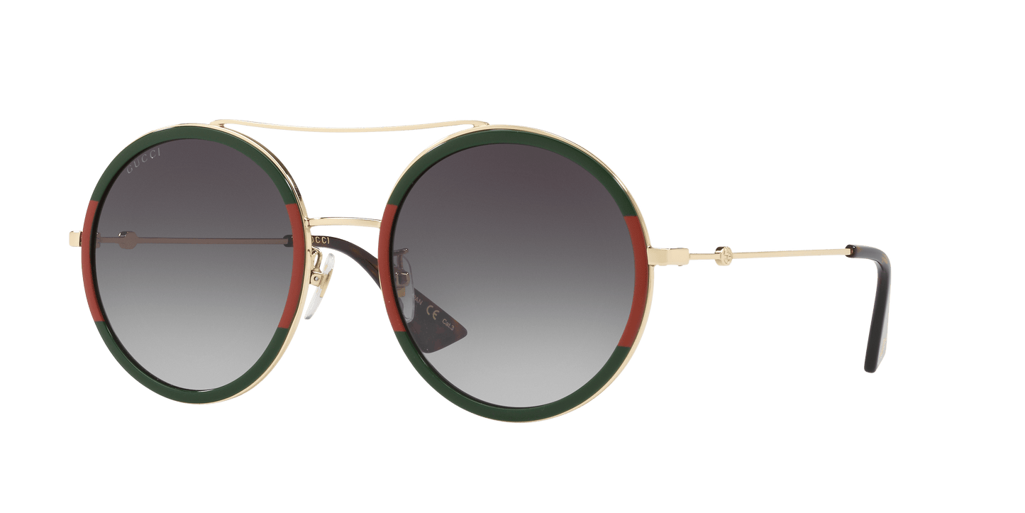 Gucci Tortoise Gold-Green Sunglasses | GUCCI GG0061S Tortoise Gold-Green