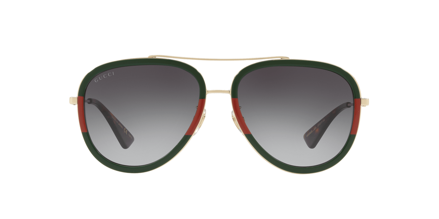 Gucci Gold-Grey Sunglasses | GUCCI GG0062S Gold-Grey
