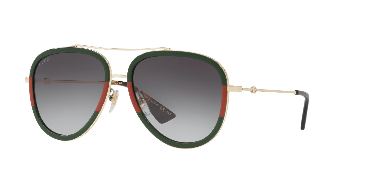 Gucci Gold-Grey Sunglasses | GUCCI GG0062S Gold-Grey