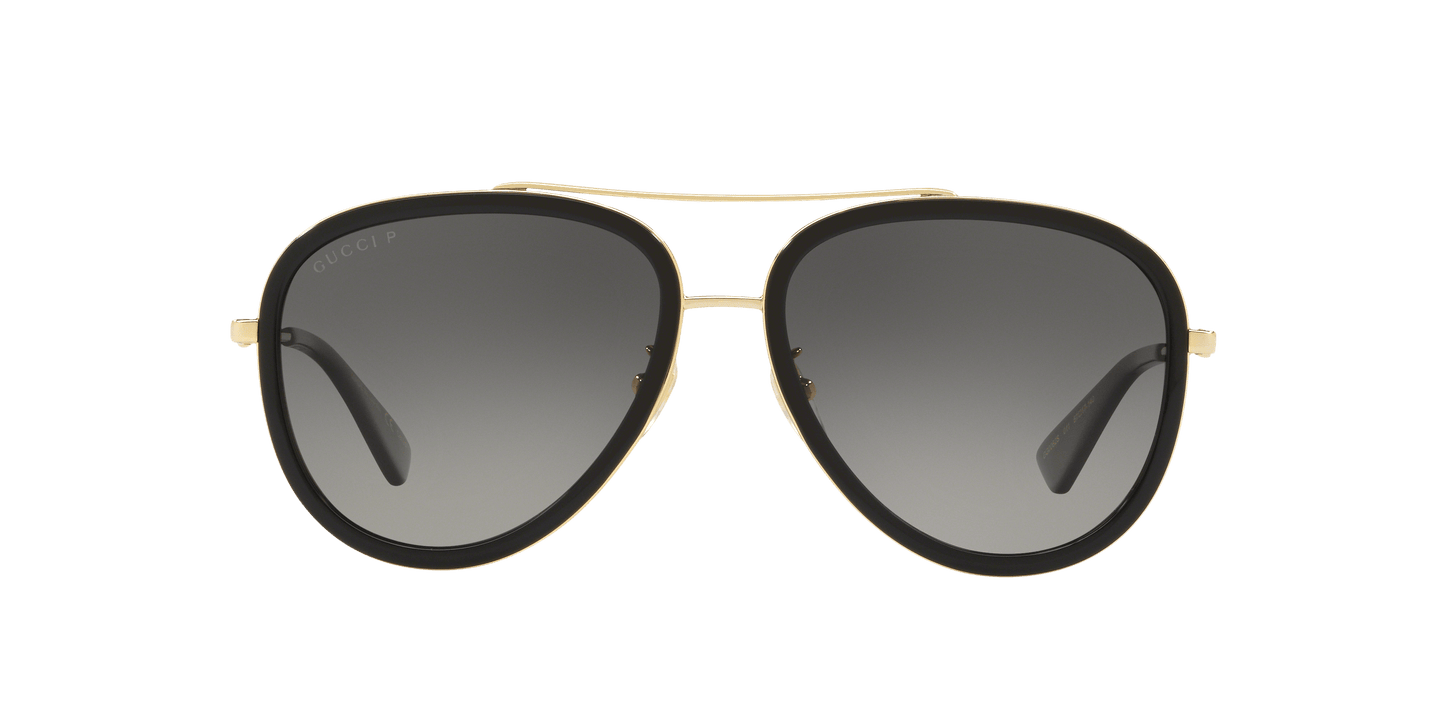 משקפי שמש של גוצ'י צב-אפור שיפוע | GUCCI GG0062S Tortoise-Grey Gradient