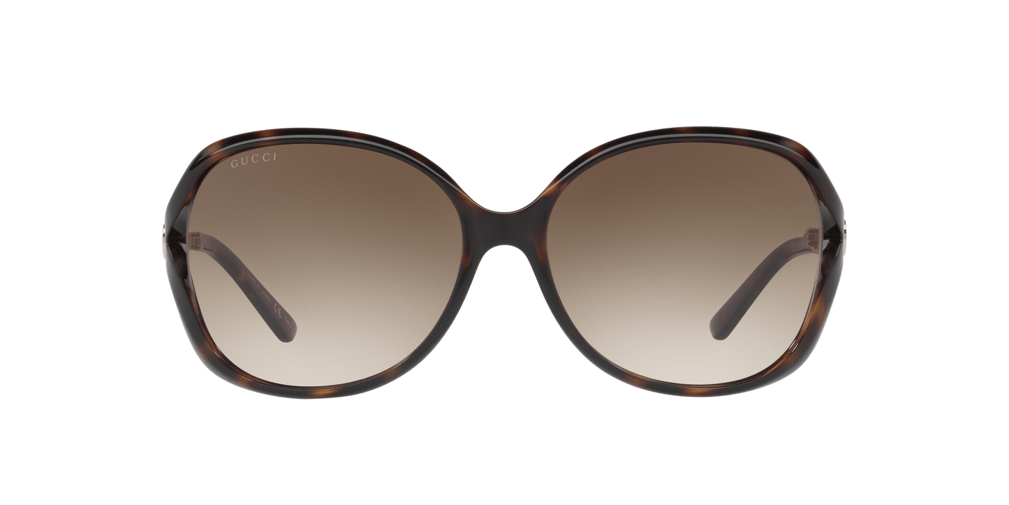 משקפי שמש של גוצ'י צב-חום | GUCCI GG0076S Tortoise-Brown