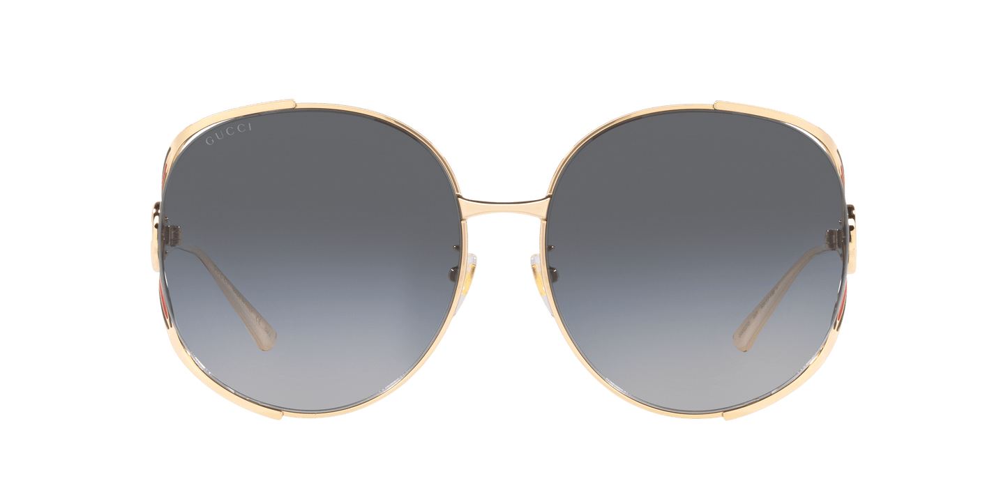 Gucci Sunglasses Gold Clear-Grey Gradient | GUCCI GG0208S Gold Clear-Grey Gradient