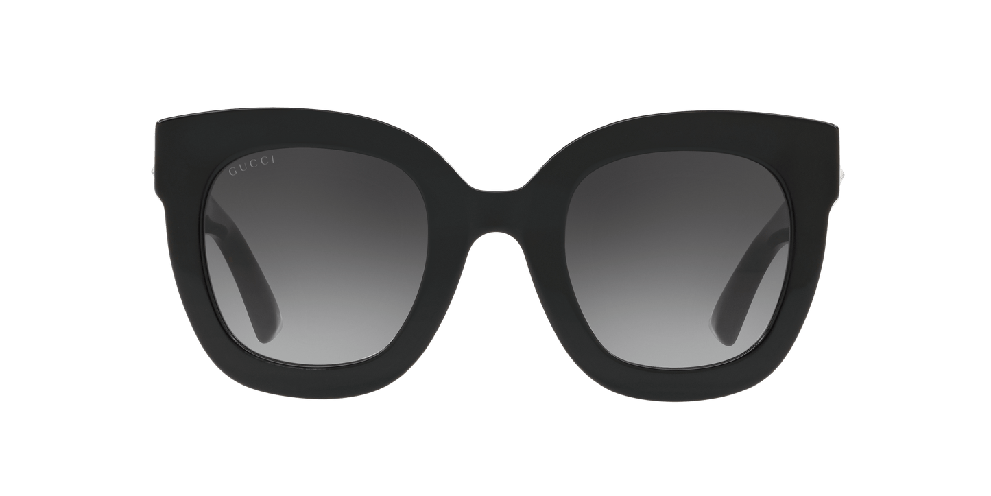 Gucci Sunglasses in Black Shiny-Grey Gradient | GUCCI GG0208S Black Shiny-Grey Gradient