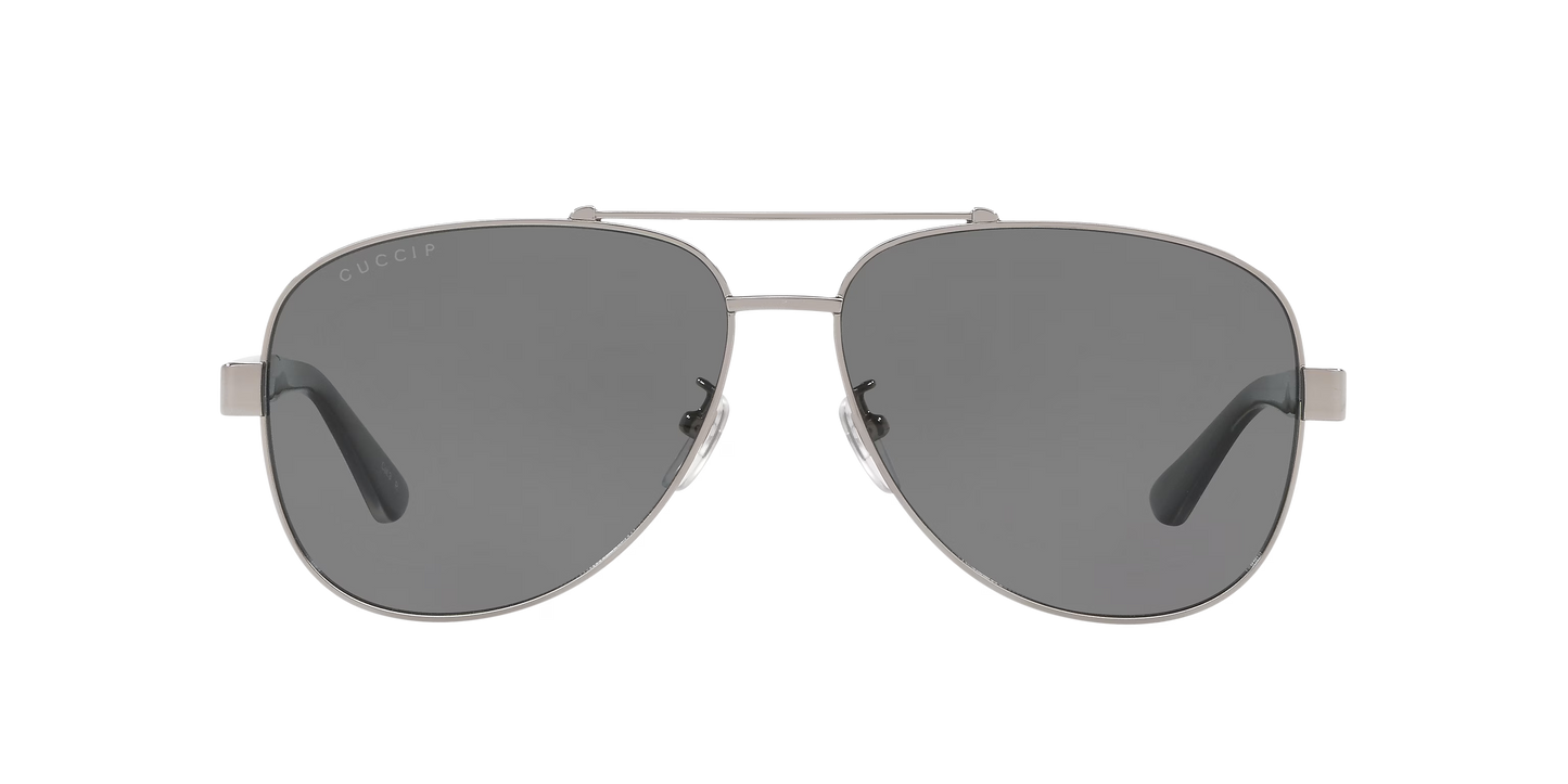 משקפי שמש של גוצ'י כסף-אפור | GUCCI GG0528S Silver-Grey