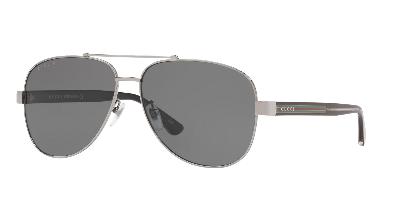 משקפי שמש של גוצ'י כסף-אפור | GUCCI GG0528S Silver-Grey