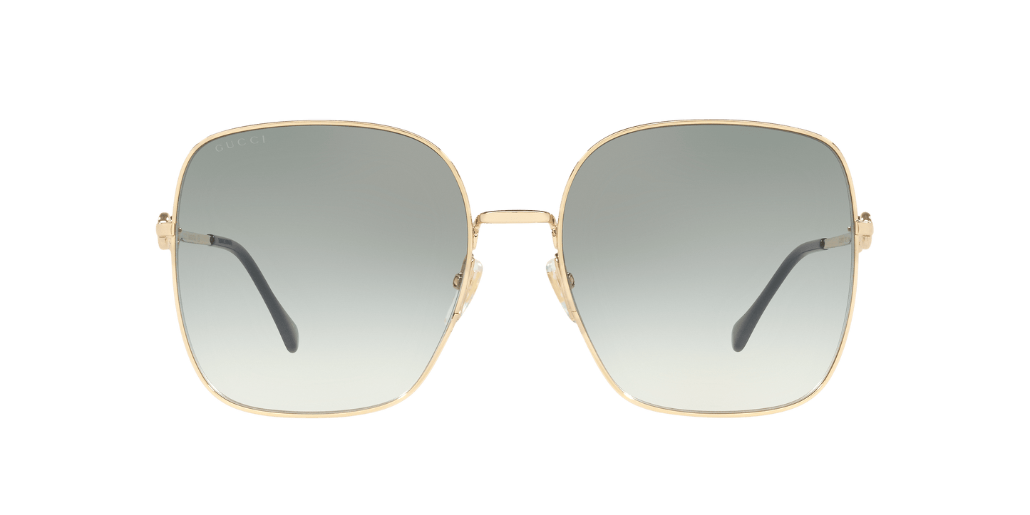 משקפי שמש של גוצ'י זהב-ירוק | GUCCI GG0879S Gold-Green