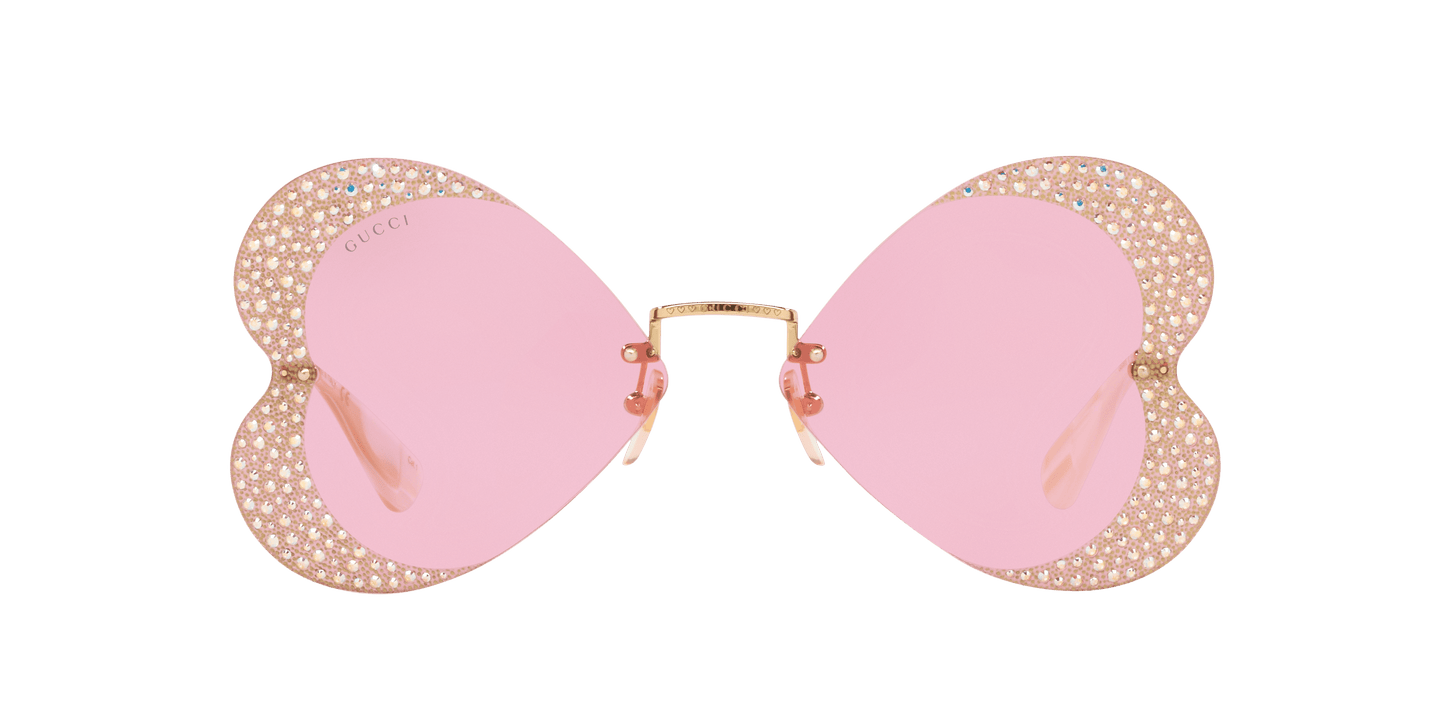 משקפי שמש של גוצ'י זהב-ורוד | GUCCI GG0897S-001 Gold-Pink