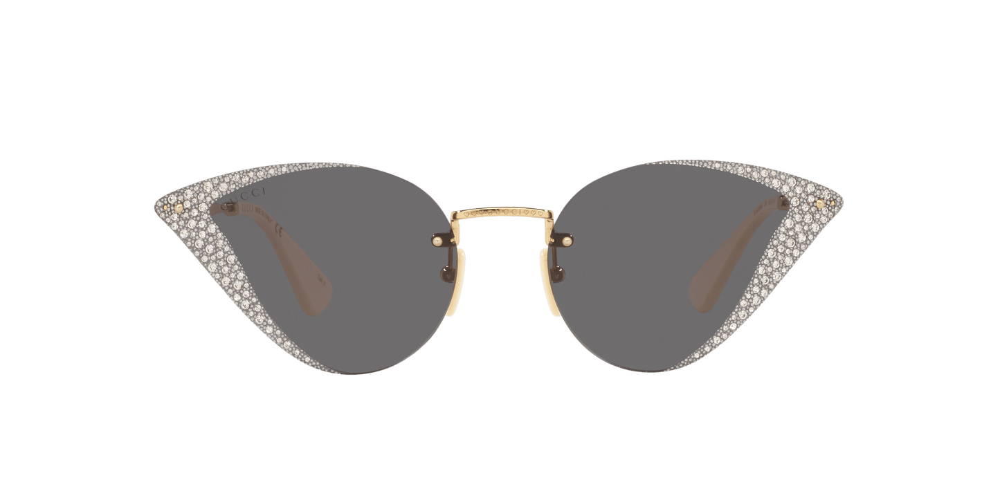 Gucci Gold-Grey Sunglasses | GUCCI GG0876S Gold-Grey