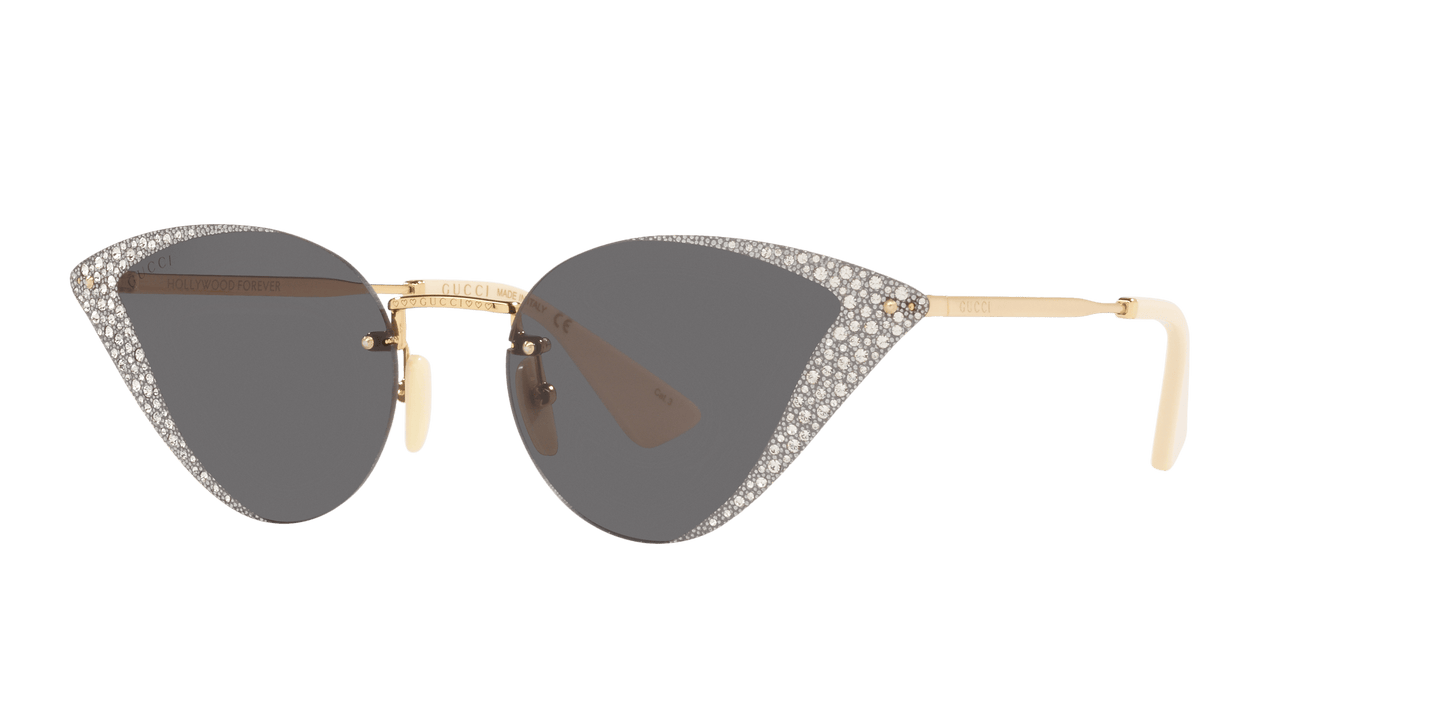 משקפי שמש של גוצ'י זהב-אפור | GUCCI GG0876S Gold-Grey