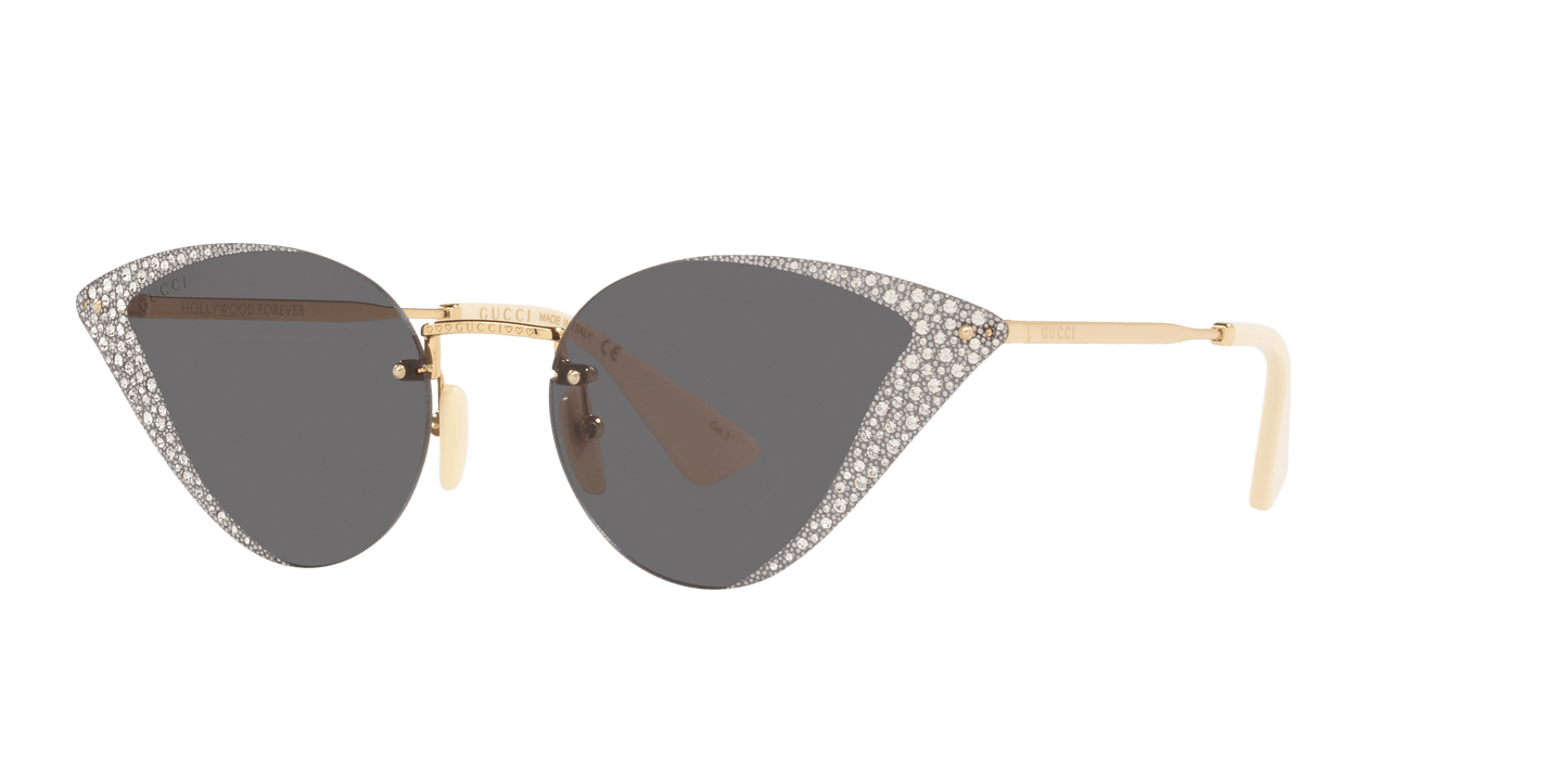 Gucci Gold-Grey Sunglasses | GUCCI GG0876S Gold-Grey
