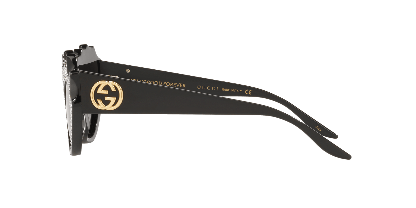משקפי שמש של גוצ'י שחור-אפור | GUCCI GG0876S Black-Grey