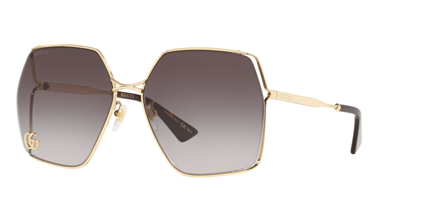 Gucci Yellow-Grey Sunglasses | GUCCI GG0817S Yellow-Grey