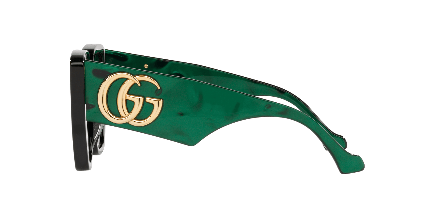 משקפי שמש של גוצ'י שחור-ירוק | GUCCI GG0956S Black-Green