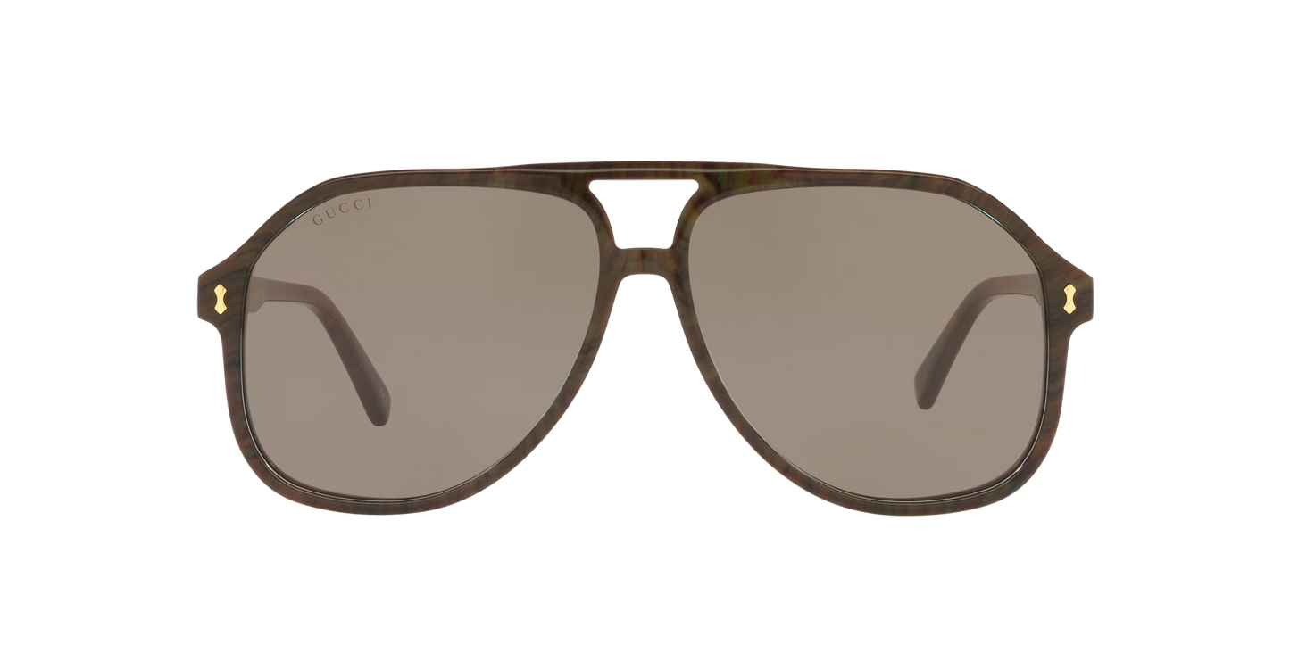 משקפי שמש של גוצ'י חום-אפור | GUCCI GG1042S Brown-Grey