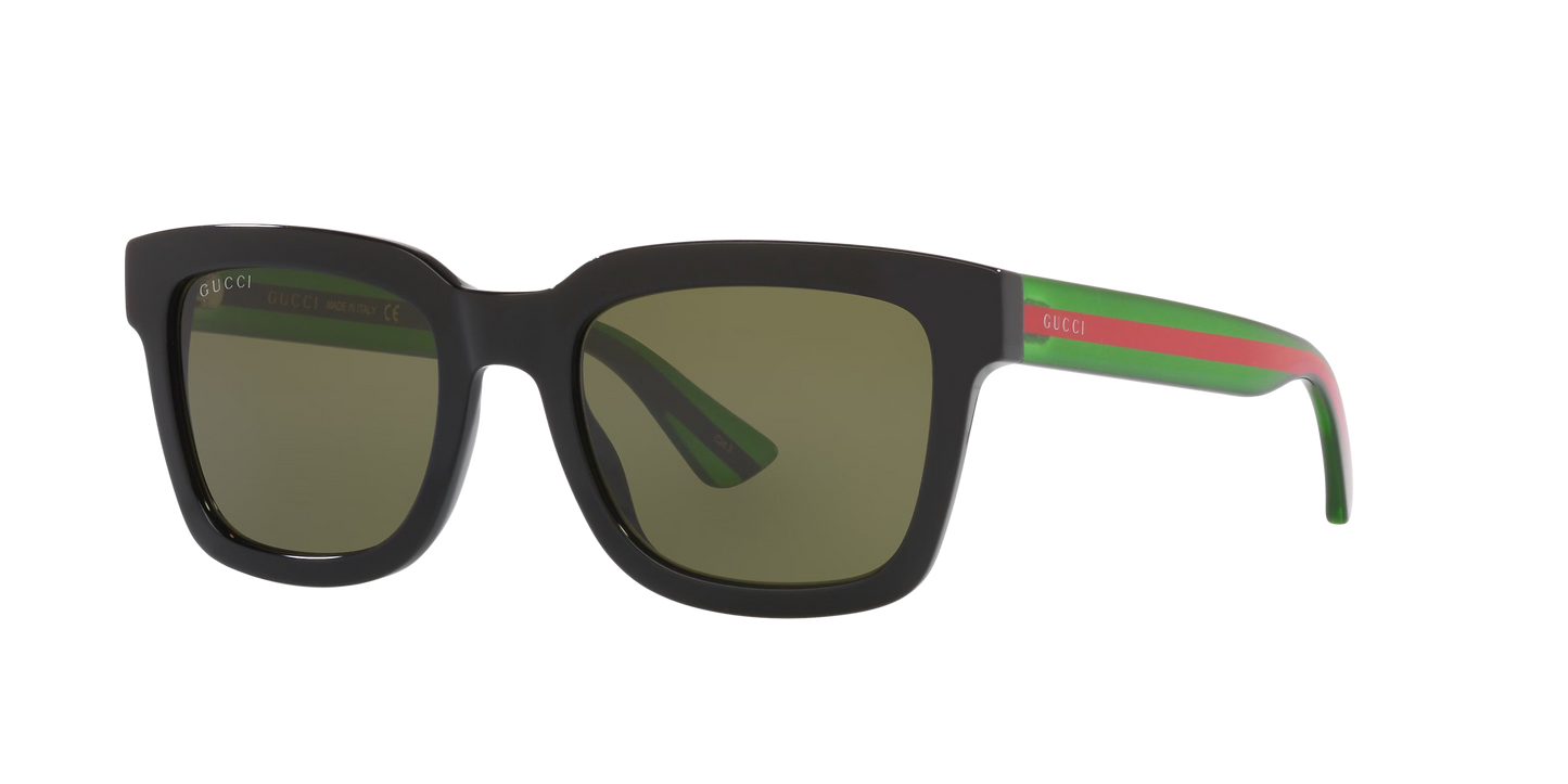 משקפי שמש של גוצ'י שחור-ירוק | GUCCI GG0001SN Black-Green