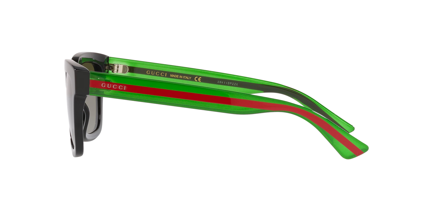 Gucci Sunglasses Black-Green | GUCCI GG0001SN Black-Green