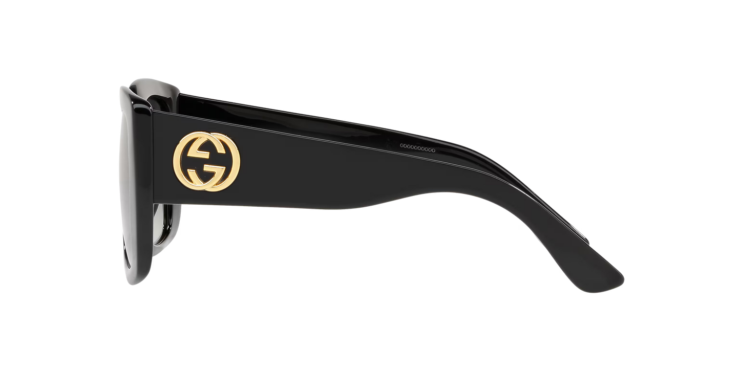 משקפי שמש של גוצ'י שחור-שחור | GUCCI GG0141SN Black-Black