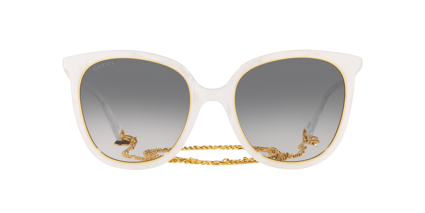 משקפי שמש של גוצ'י לבן-קליר | GUCCI GG1076S White-Clear
