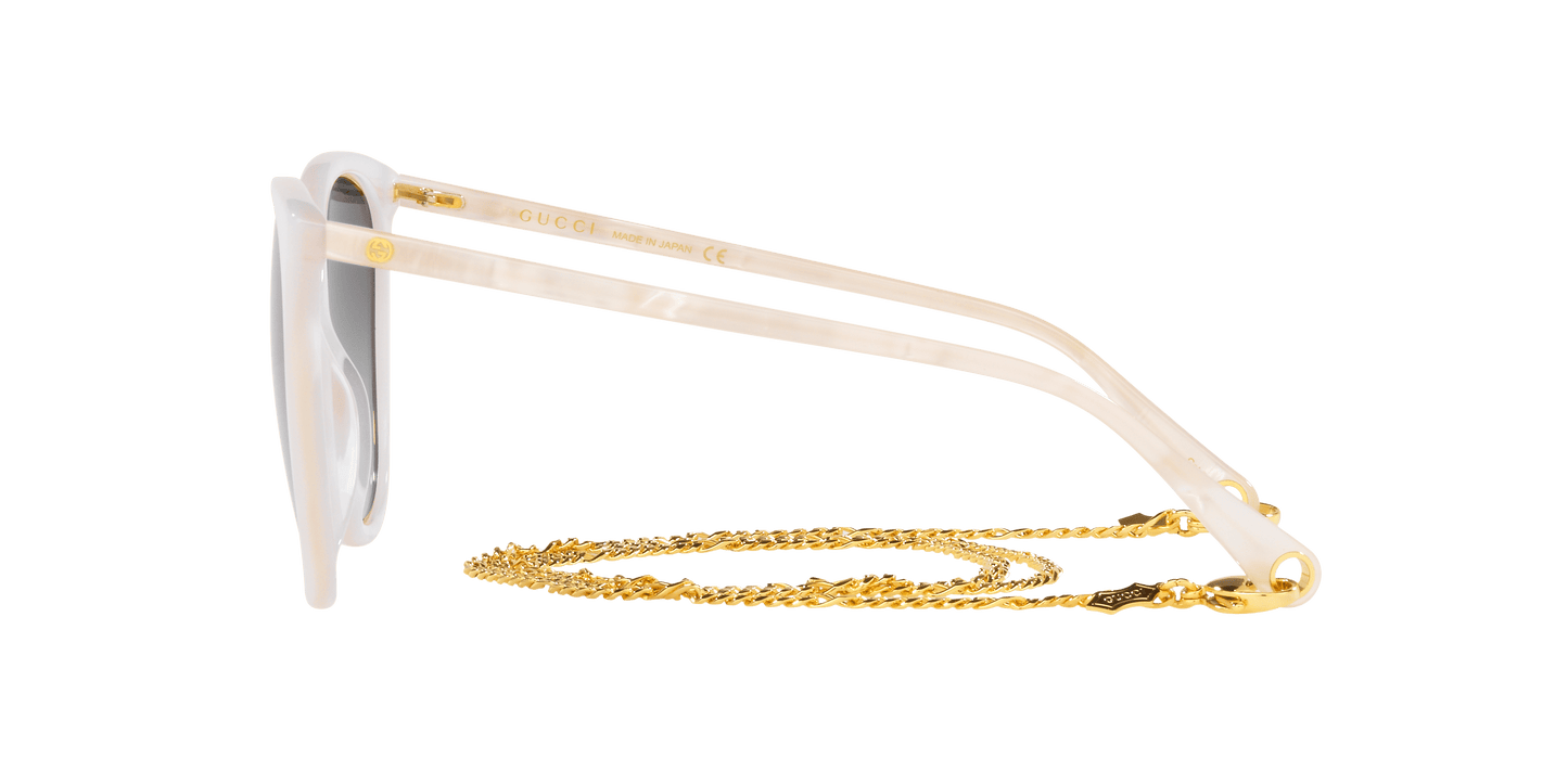 משקפי שמש של גוצ'י לבן-קליר | GUCCI GG1076S White-Clear