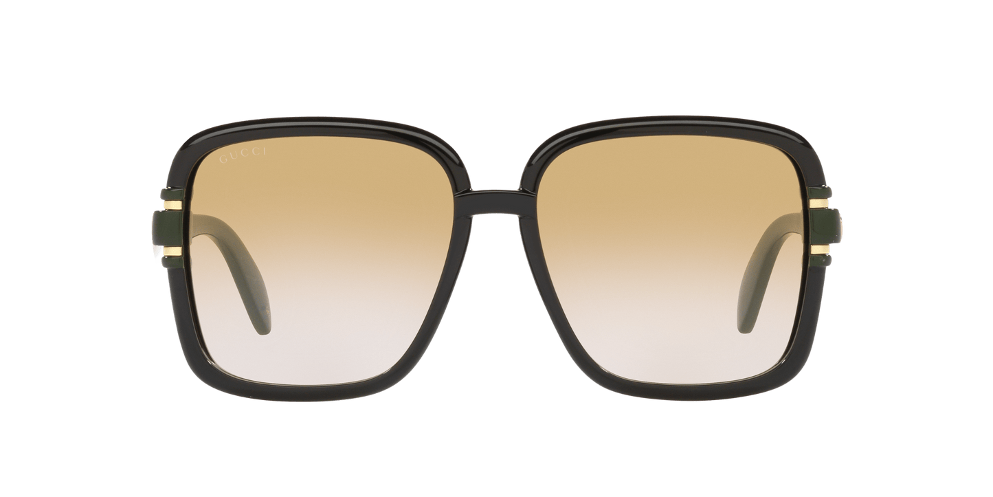 משקפי שמש של גוצ'י שחור-ירוק | GUCCI GG1066S Black-Green